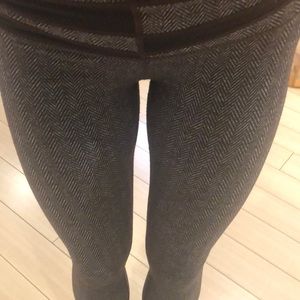 Lululemon rare gray and black leggings